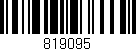 Código de barras (EAN, GTIN, SKU, ISBN): '819095'