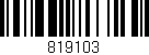 Código de barras (EAN, GTIN, SKU, ISBN): '819103'