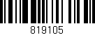 Código de barras (EAN, GTIN, SKU, ISBN): '819105'