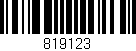 Código de barras (EAN, GTIN, SKU, ISBN): '819123'