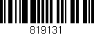 Código de barras (EAN, GTIN, SKU, ISBN): '819131'