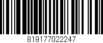 Código de barras (EAN, GTIN, SKU, ISBN): '819177022247'
