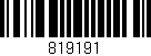 Código de barras (EAN, GTIN, SKU, ISBN): '819191'