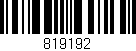 Código de barras (EAN, GTIN, SKU, ISBN): '819192'