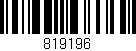 Código de barras (EAN, GTIN, SKU, ISBN): '819196'