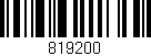 Código de barras (EAN, GTIN, SKU, ISBN): '819200'