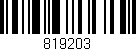 Código de barras (EAN, GTIN, SKU, ISBN): '819203'