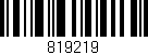 Código de barras (EAN, GTIN, SKU, ISBN): '819219'