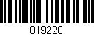 Código de barras (EAN, GTIN, SKU, ISBN): '819220'