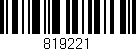 Código de barras (EAN, GTIN, SKU, ISBN): '819221'