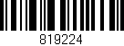 Código de barras (EAN, GTIN, SKU, ISBN): '819224'