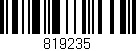 Código de barras (EAN, GTIN, SKU, ISBN): '819235'