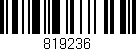Código de barras (EAN, GTIN, SKU, ISBN): '819236'