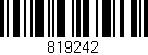 Código de barras (EAN, GTIN, SKU, ISBN): '819242'