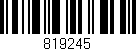 Código de barras (EAN, GTIN, SKU, ISBN): '819245'