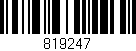 Código de barras (EAN, GTIN, SKU, ISBN): '819247'