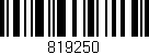 Código de barras (EAN, GTIN, SKU, ISBN): '819250'