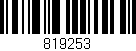 Código de barras (EAN, GTIN, SKU, ISBN): '819253'