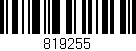 Código de barras (EAN, GTIN, SKU, ISBN): '819255'