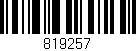 Código de barras (EAN, GTIN, SKU, ISBN): '819257'