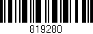 Código de barras (EAN, GTIN, SKU, ISBN): '819280'