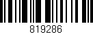 Código de barras (EAN, GTIN, SKU, ISBN): '819286'
