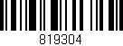 Código de barras (EAN, GTIN, SKU, ISBN): '819304'