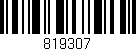 Código de barras (EAN, GTIN, SKU, ISBN): '819307'