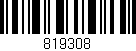 Código de barras (EAN, GTIN, SKU, ISBN): '819308'