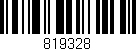 Código de barras (EAN, GTIN, SKU, ISBN): '819328'