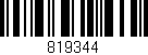 Código de barras (EAN, GTIN, SKU, ISBN): '819344'