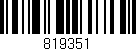 Código de barras (EAN, GTIN, SKU, ISBN): '819351'