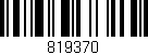 Código de barras (EAN, GTIN, SKU, ISBN): '819370'