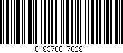 Código de barras (EAN, GTIN, SKU, ISBN): '8193700178291'