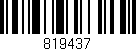 Código de barras (EAN, GTIN, SKU, ISBN): '819437'