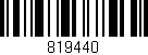 Código de barras (EAN, GTIN, SKU, ISBN): '819440'