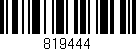 Código de barras (EAN, GTIN, SKU, ISBN): '819444'