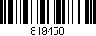 Código de barras (EAN, GTIN, SKU, ISBN): '819450'