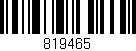 Código de barras (EAN, GTIN, SKU, ISBN): '819465'