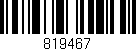Código de barras (EAN, GTIN, SKU, ISBN): '819467'