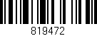 Código de barras (EAN, GTIN, SKU, ISBN): '819472'