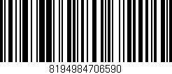 Código de barras (EAN, GTIN, SKU, ISBN): '8194984706590'