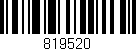 Código de barras (EAN, GTIN, SKU, ISBN): '819520'