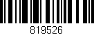 Código de barras (EAN, GTIN, SKU, ISBN): '819526'