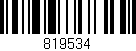 Código de barras (EAN, GTIN, SKU, ISBN): '819534'