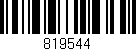 Código de barras (EAN, GTIN, SKU, ISBN): '819544'