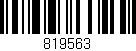 Código de barras (EAN, GTIN, SKU, ISBN): '819563'