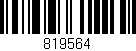 Código de barras (EAN, GTIN, SKU, ISBN): '819564'