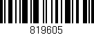 Código de barras (EAN, GTIN, SKU, ISBN): '819605'