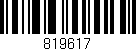 Código de barras (EAN, GTIN, SKU, ISBN): '819617'